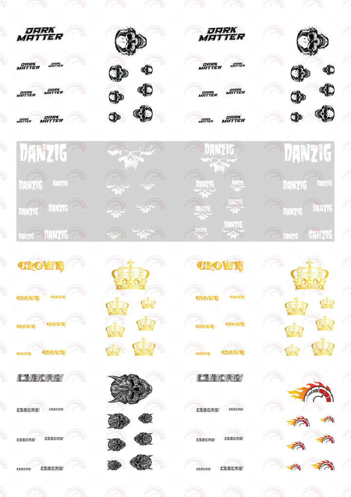 Dark Matter model Car Decals