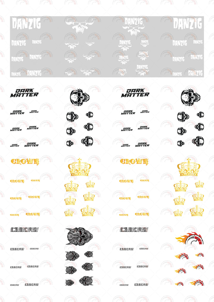 Danzing Skull model Car Decals