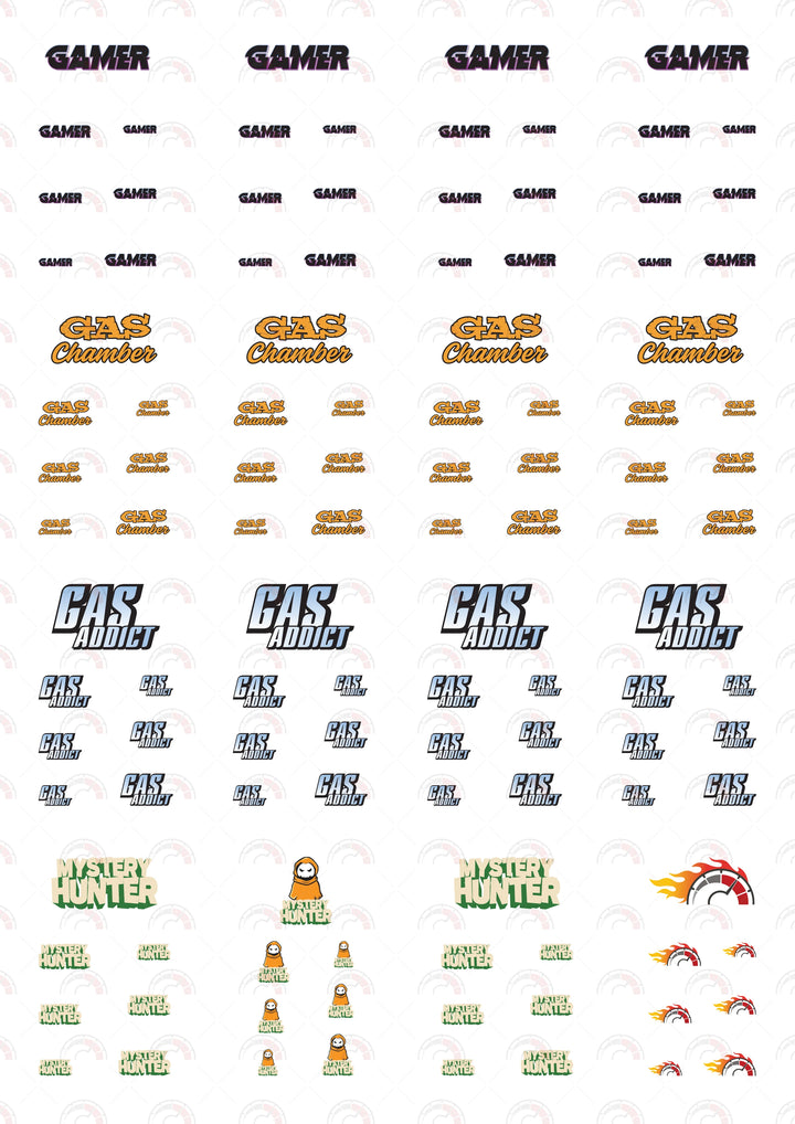 Gamer Toy Car Sticker Design