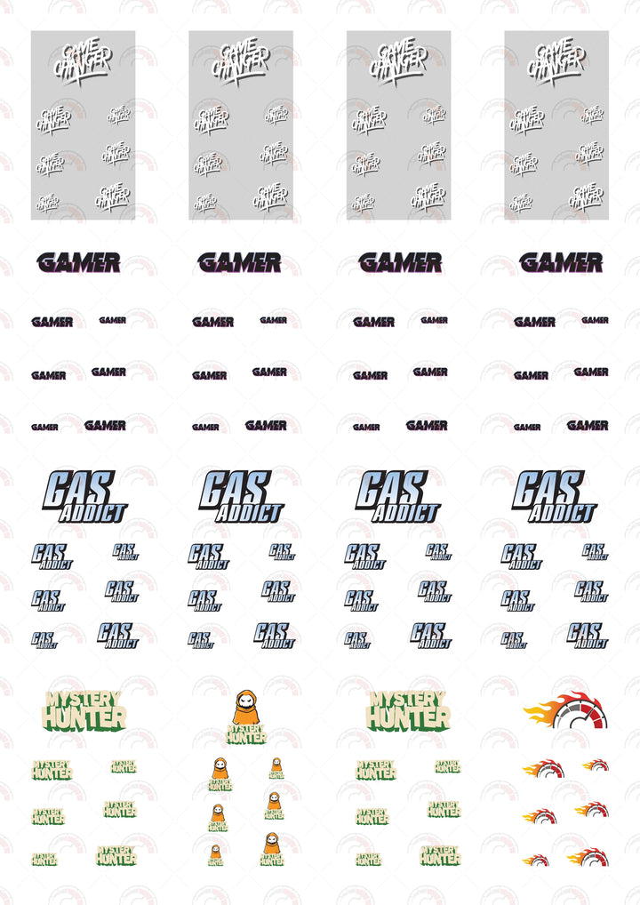 Game Changer Toy Car Sticker Design