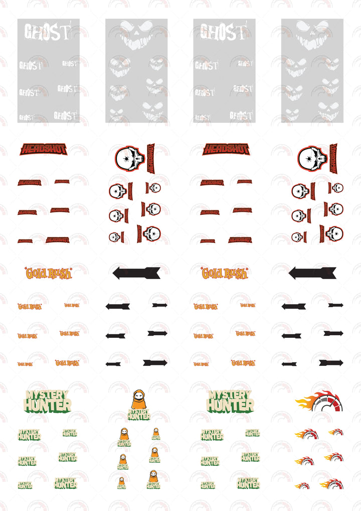 Ghost Toy car Decals