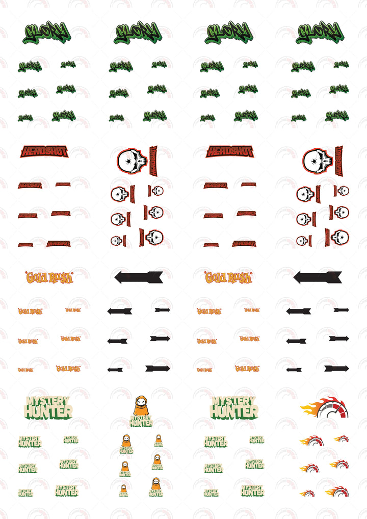 Glory Toy car Decals