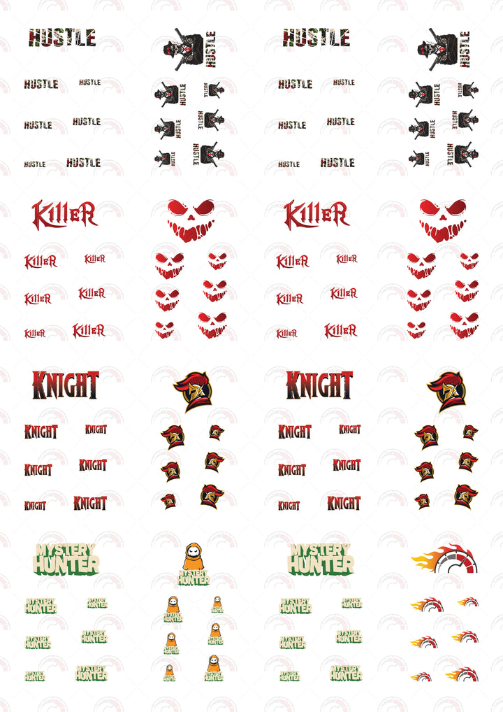 Hustle Play car Decals