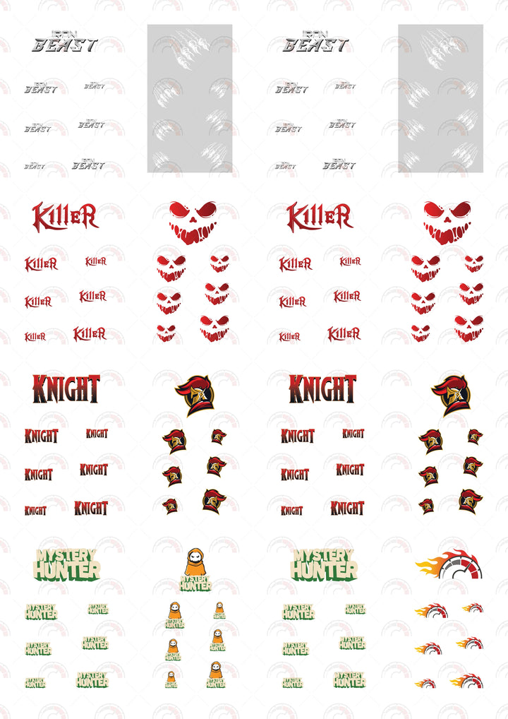 Iron Beast model Car Decals