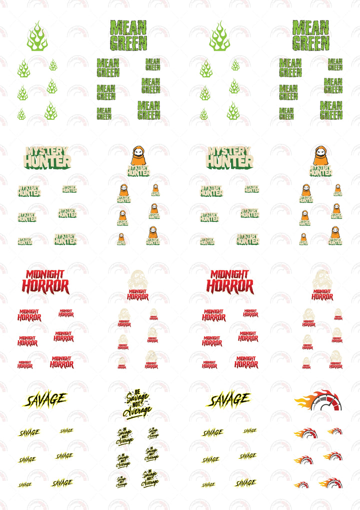 Mean Green Car Decals