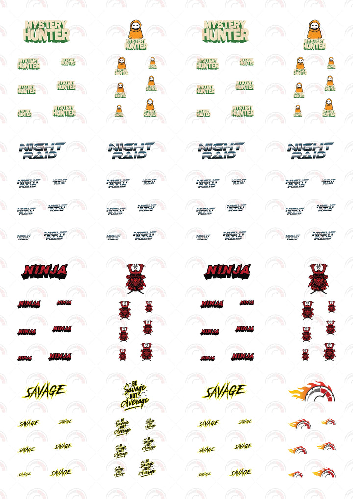 Mystery Hunter Car Decals