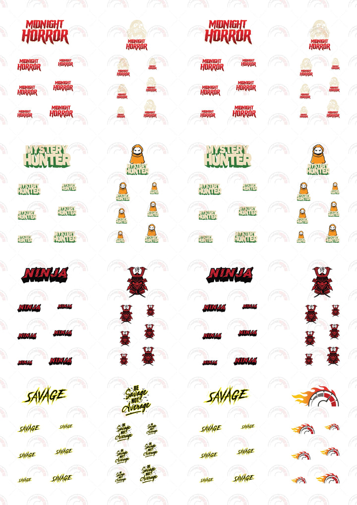 Midnight Horror Car Decals