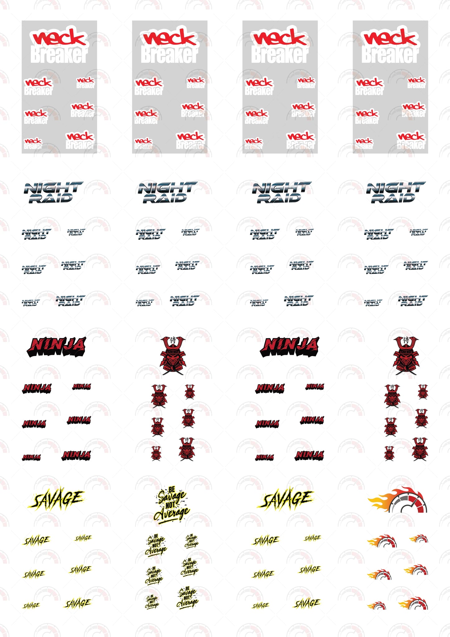 Neck Breaker Car Decals