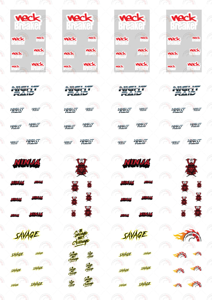 Neck Breaker Car Decals