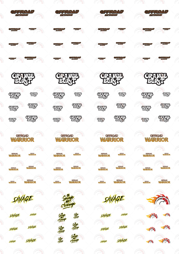 Offroad Extreme Custom Car Decals