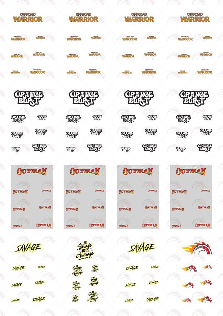 Off Road Warrior Custom Car Decals