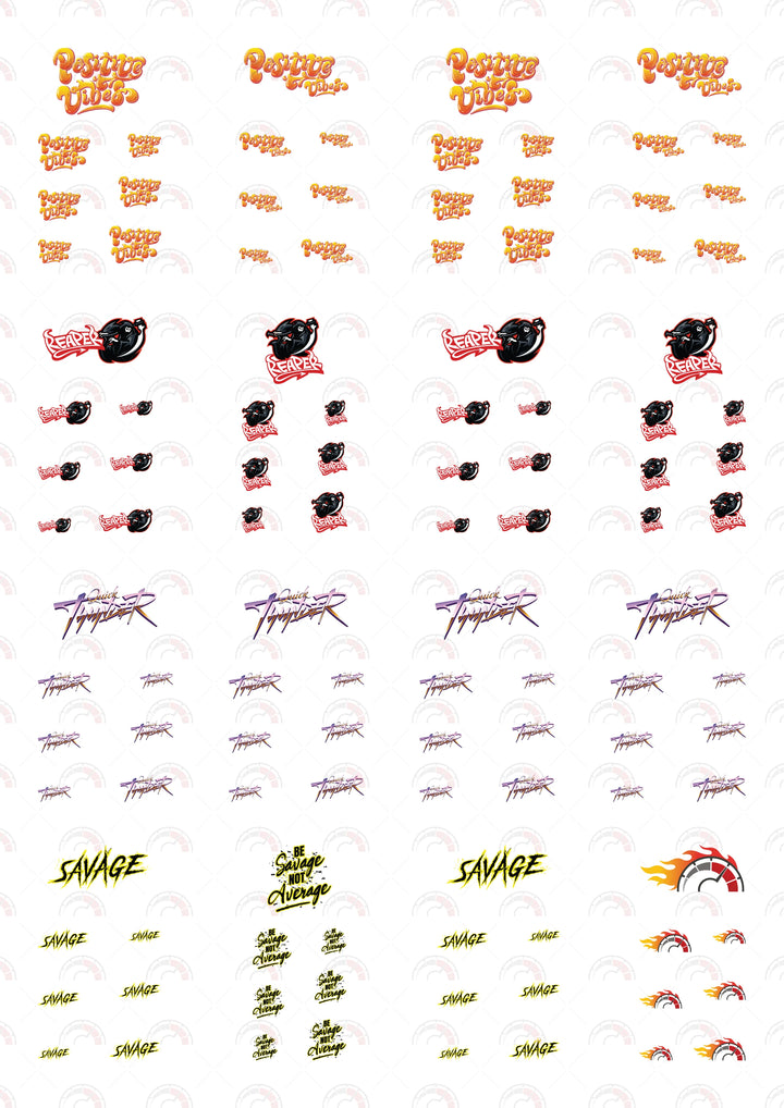 Positive Vibes Play Vehicle Decals