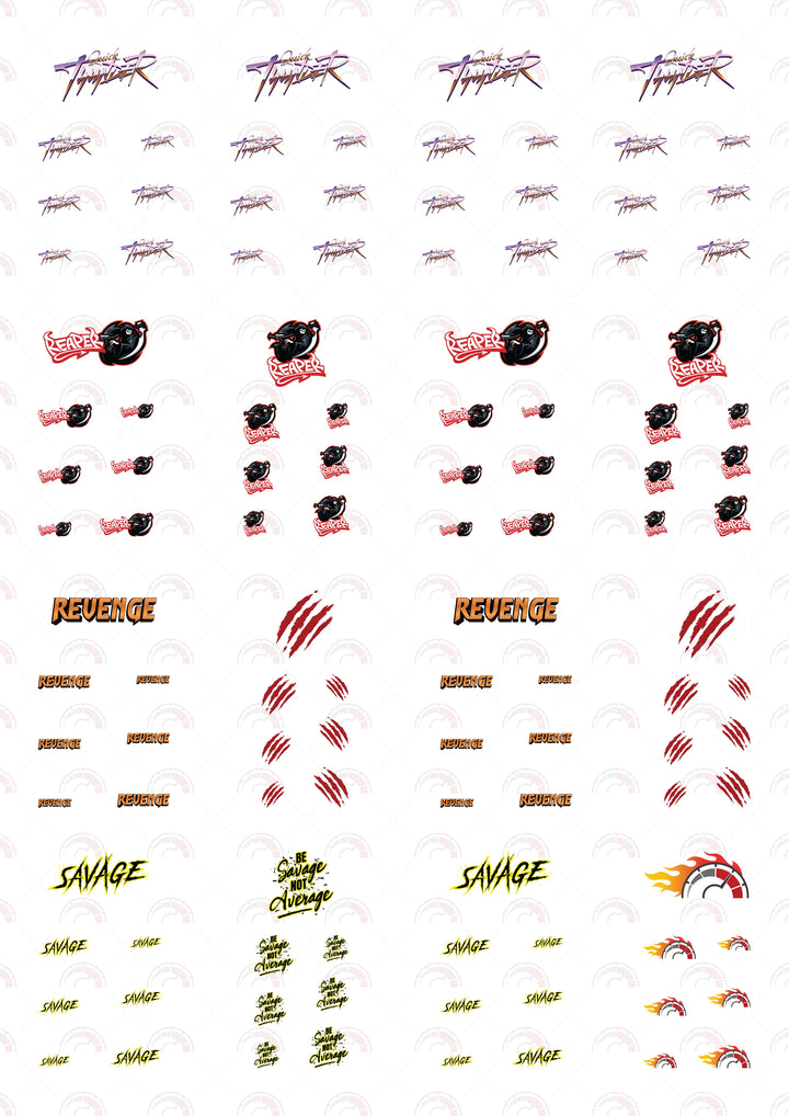 Quick Thunder Play Vehicle Decals