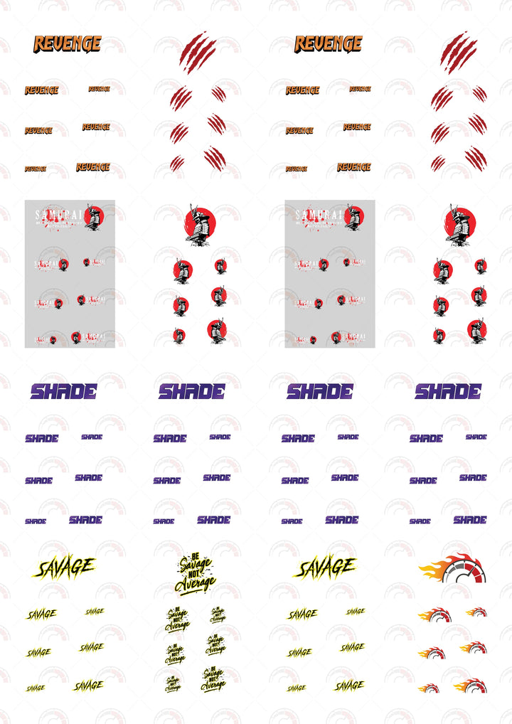 "Revenge" Custom Car Decals