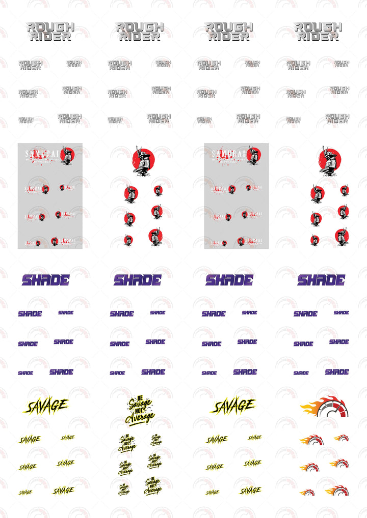 "Rough Rider" Custom Car Decals