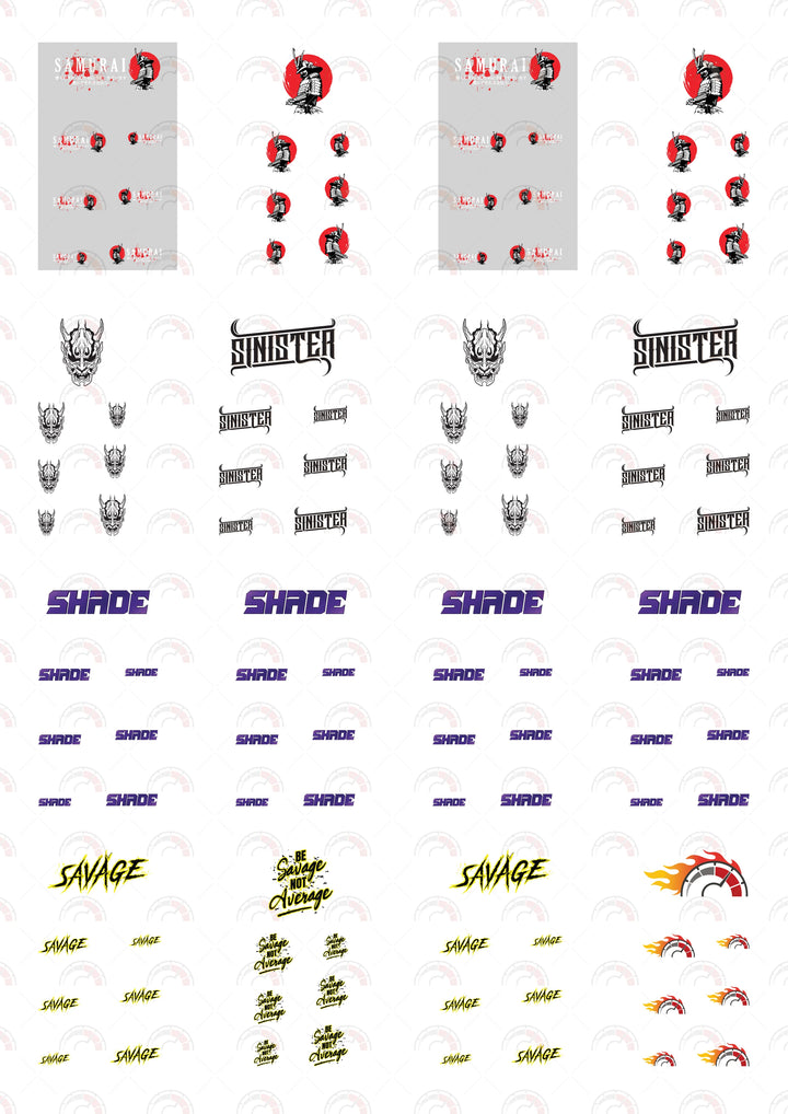 Samurai Custom Car Decals