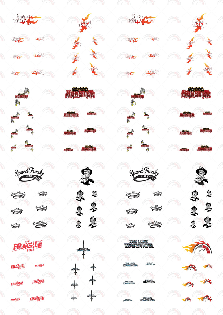 Speed Freak Car Decals