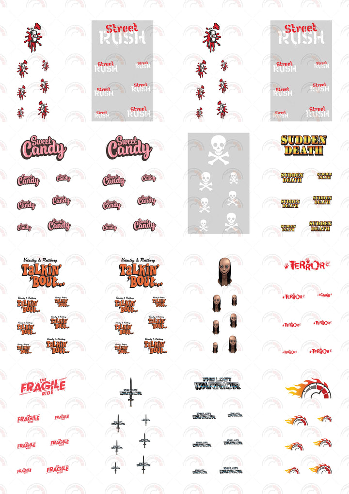 Street Rush Play Vehicle Decals