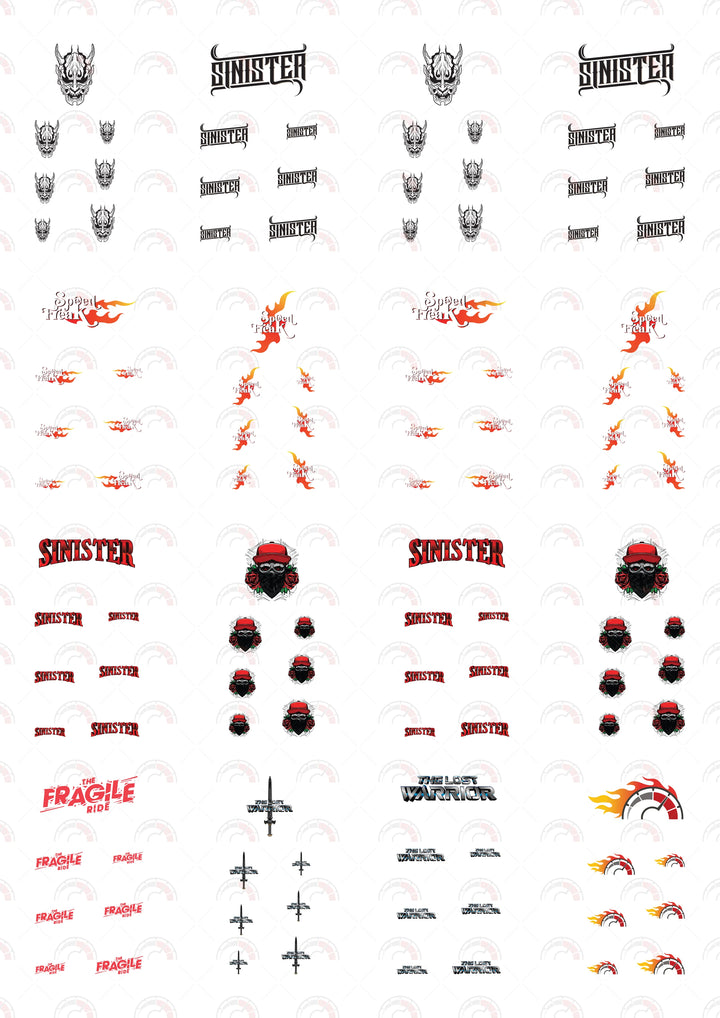 Sinister 01 Toy Car Sticker Design