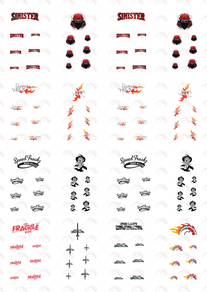 Sinister Toy Car Sticker Design