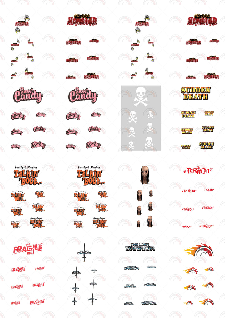 Street Monster Play Car Decals