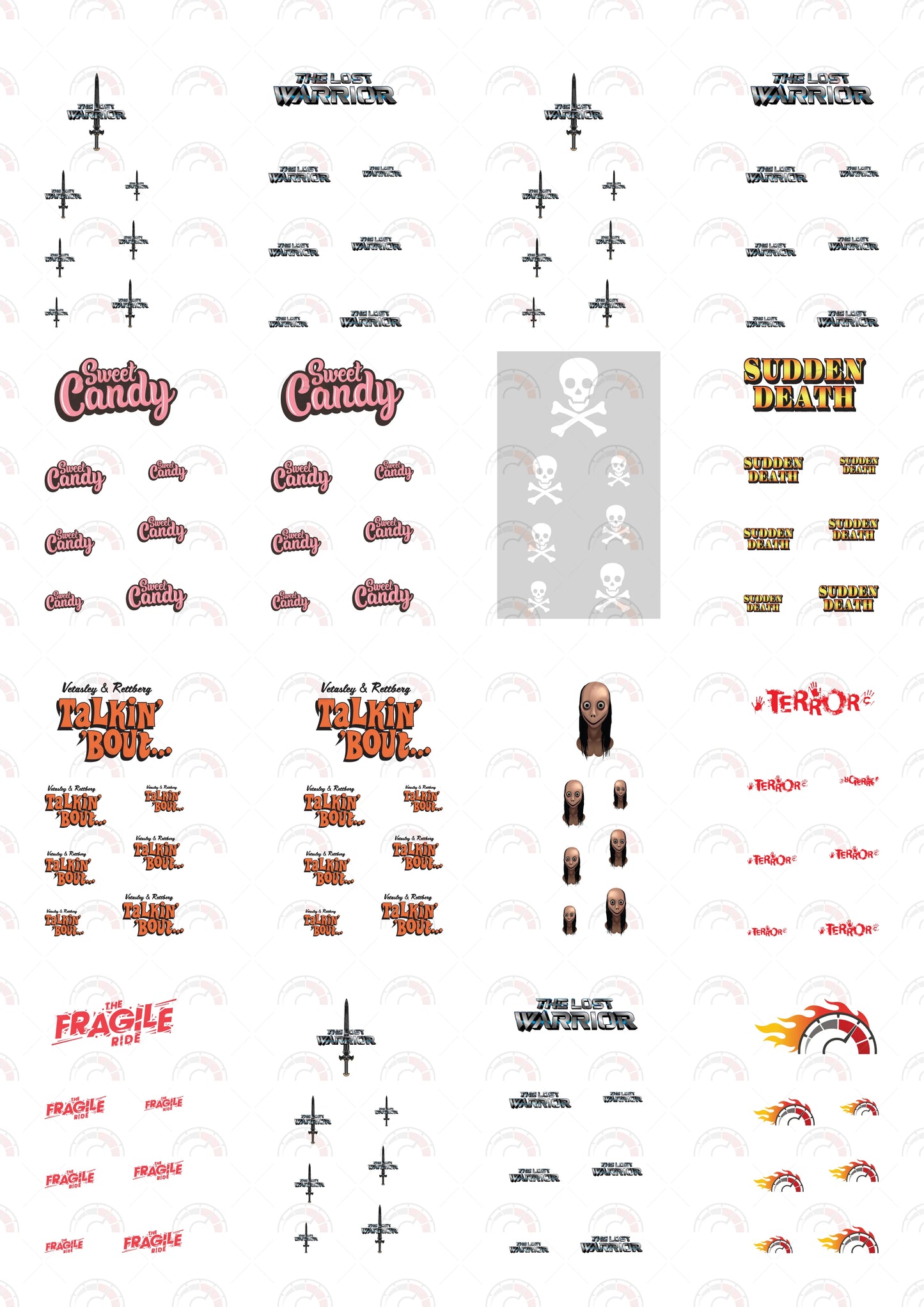 The Lost Warrior Custom Toy Car Decals