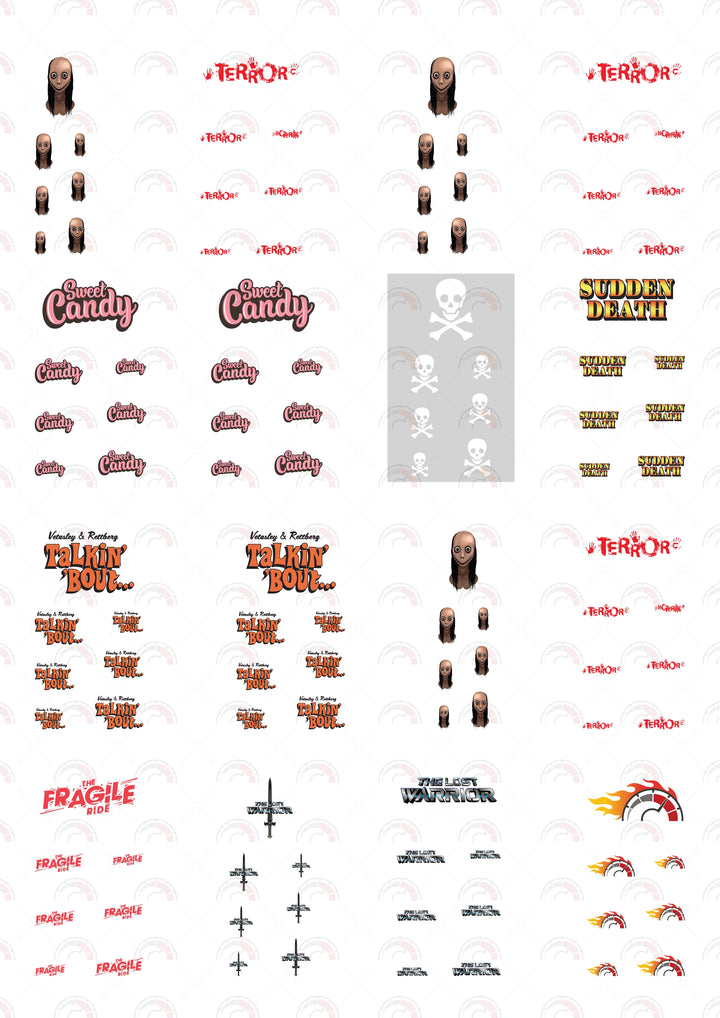 Terror model Car Decals