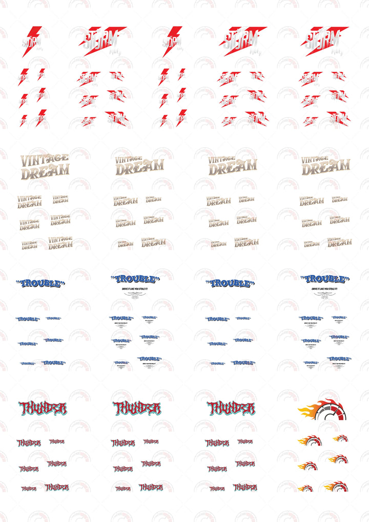 The Storm Rider Toy Car Sticker