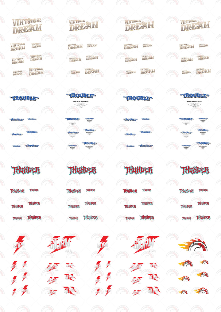 Vintage Dream Custom Car Decals