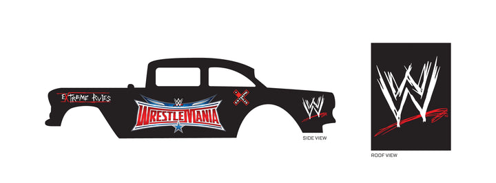 WWE Wrestle Mania Toy car Decals