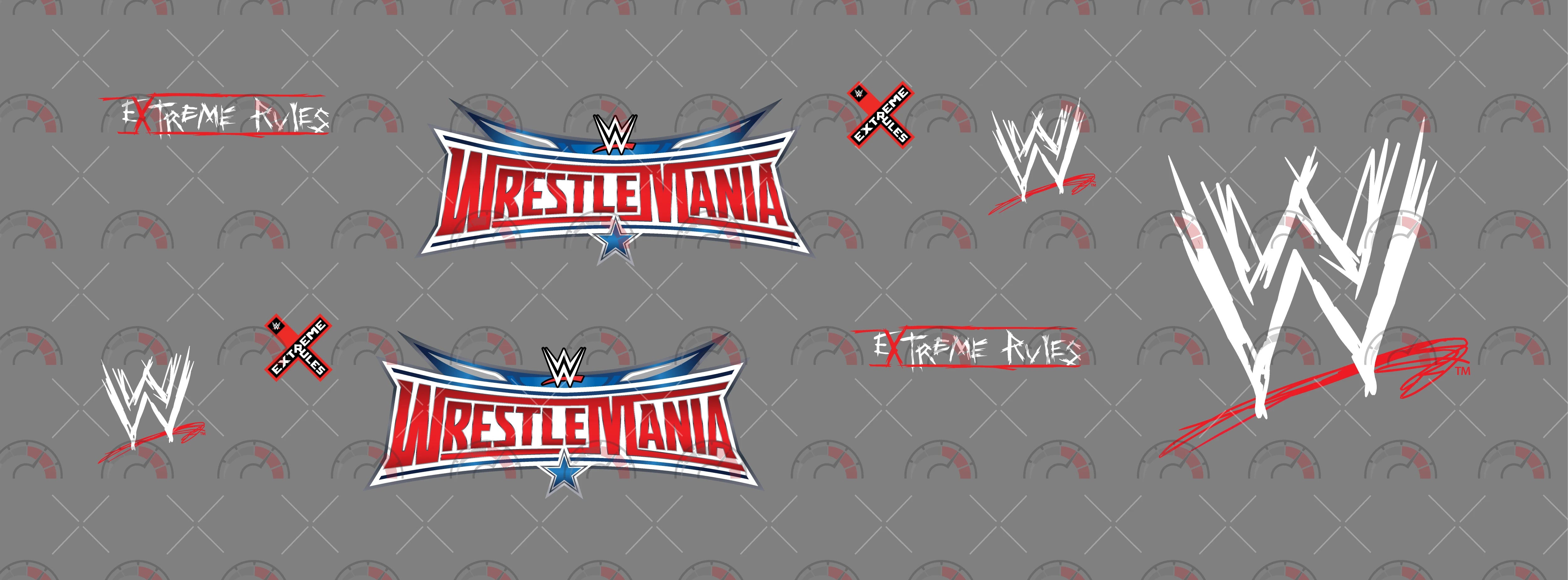WWE Wrestle Mania Toy car Decals