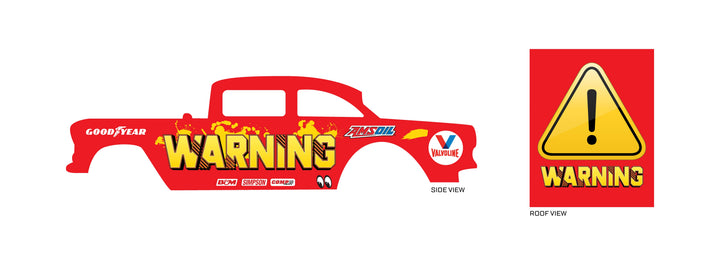 Warning model Car Decals