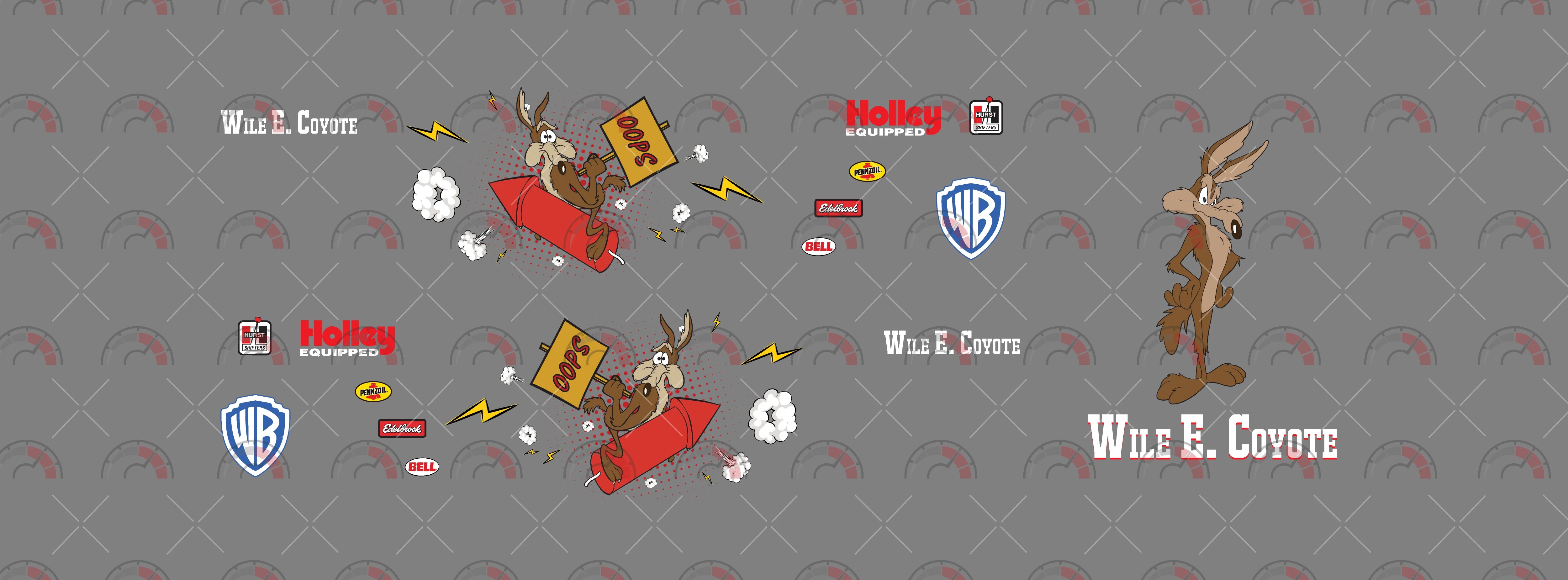Wile E. Coyote Custom Model Car Decals