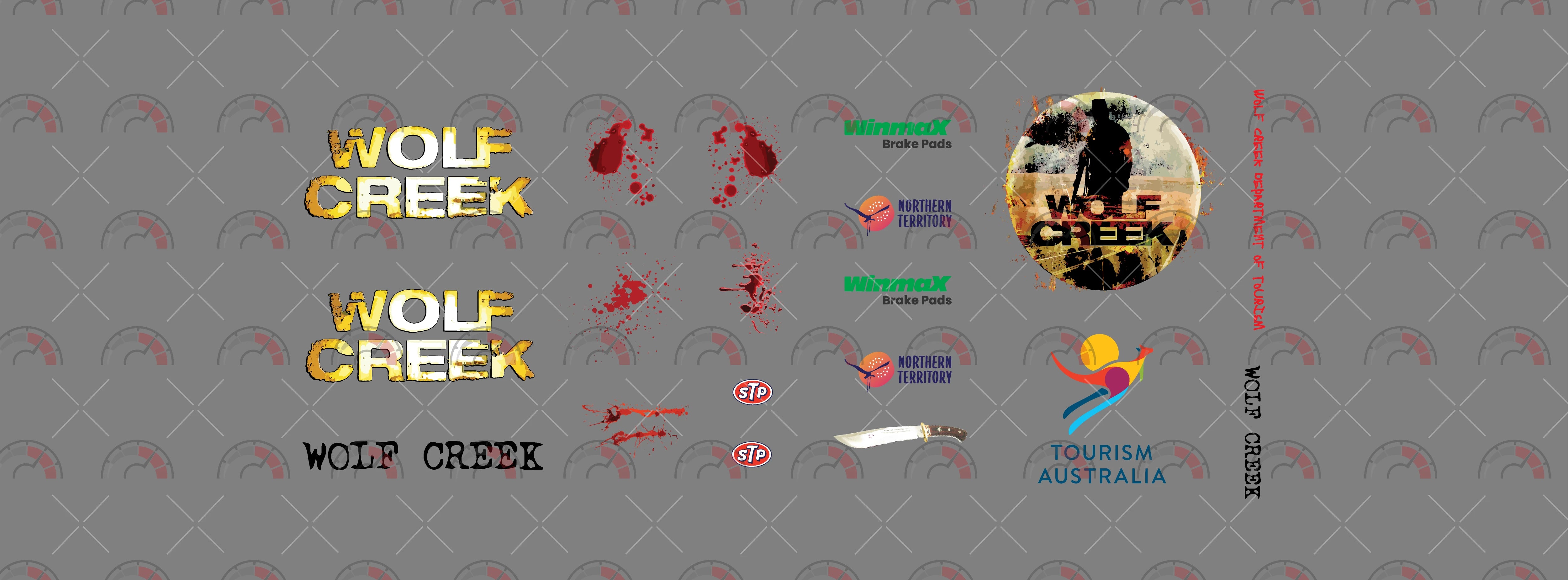 Wolf Creek 05 Design Toy Car Sticker