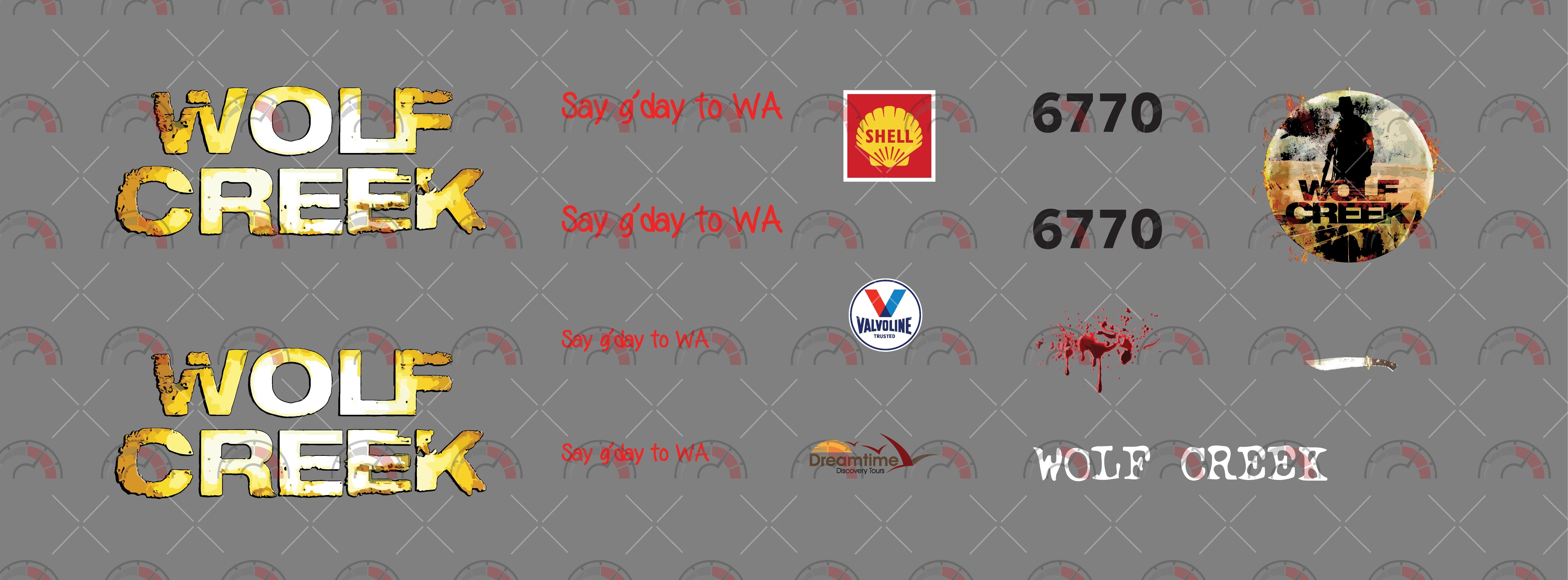 Wolf Creek 06 model Car Decals