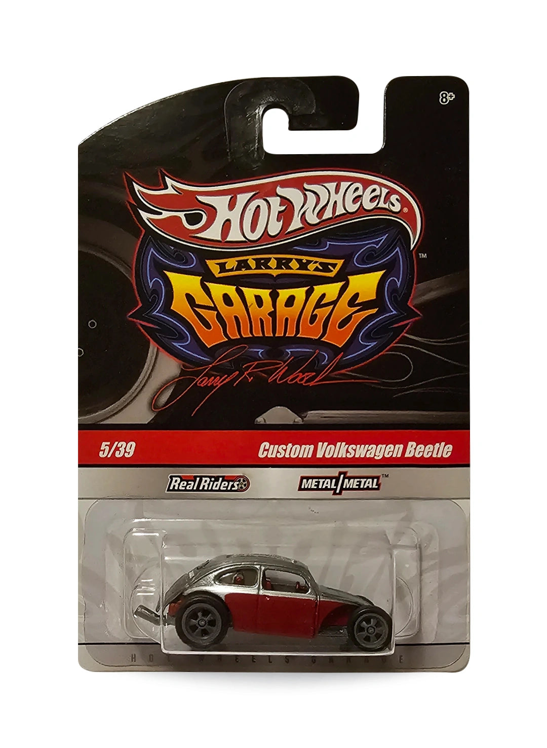 Hot Wheels Garage 2010 Custom Volkswagen Beetle 1:64 – Dark Red & Zamac