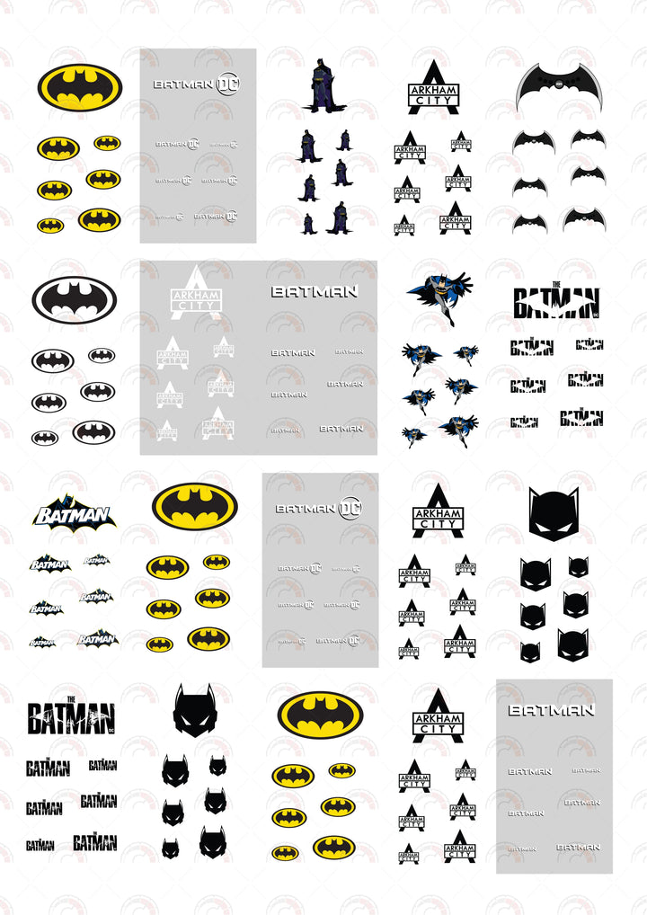 Bat Logo Toy Car Sticker Design