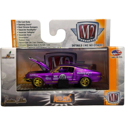 1968 Ford Mustang - Purple (#68, Gold Rims)