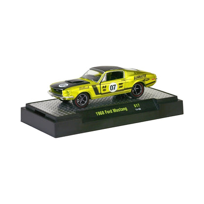 1968 Ford Mustang - Yellow (#07, Gold Rims)