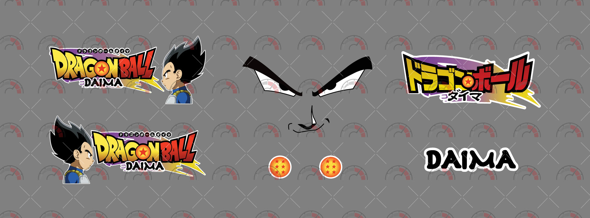 Vegeta dragon ball daima star Car Decals
